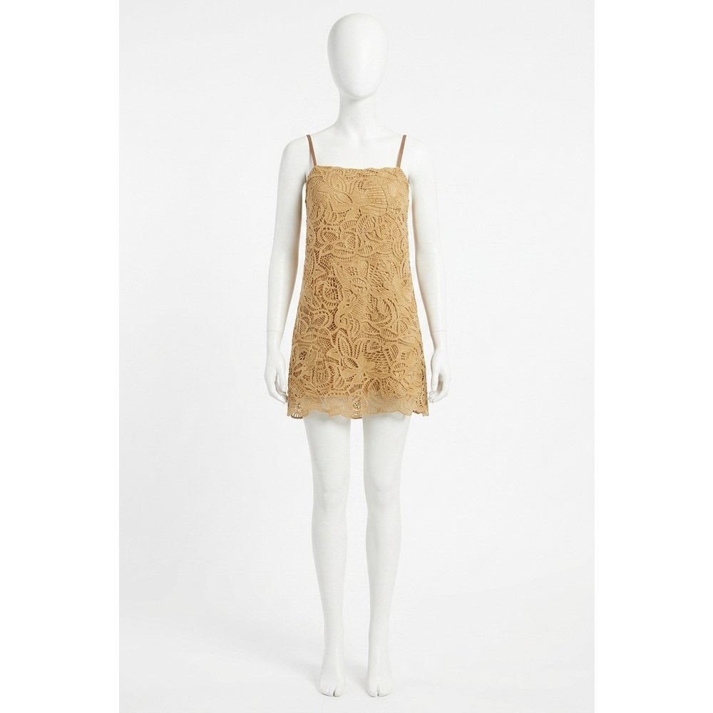 NEW LINE AND DOT tansy tunic mini dress in dijon